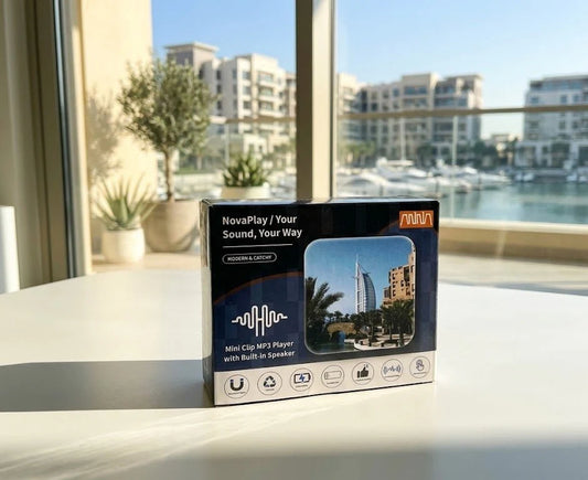 آنا - مشغل MP3 صغير بمشبك مع مكبر صوت مدمج