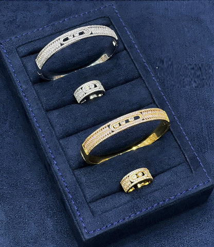 Linked Chain Glam Kada Set