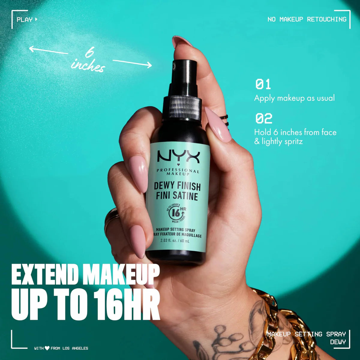 NYX Professional Makeup - Fini Satine Makeup Setting Spray